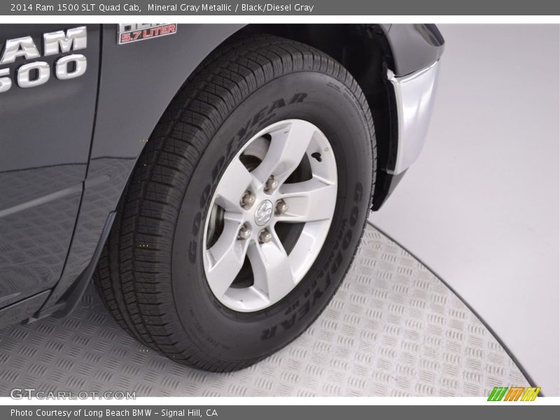 Mineral Gray Metallic / Black/Diesel Gray 2014 Ram 1500 SLT Quad Cab