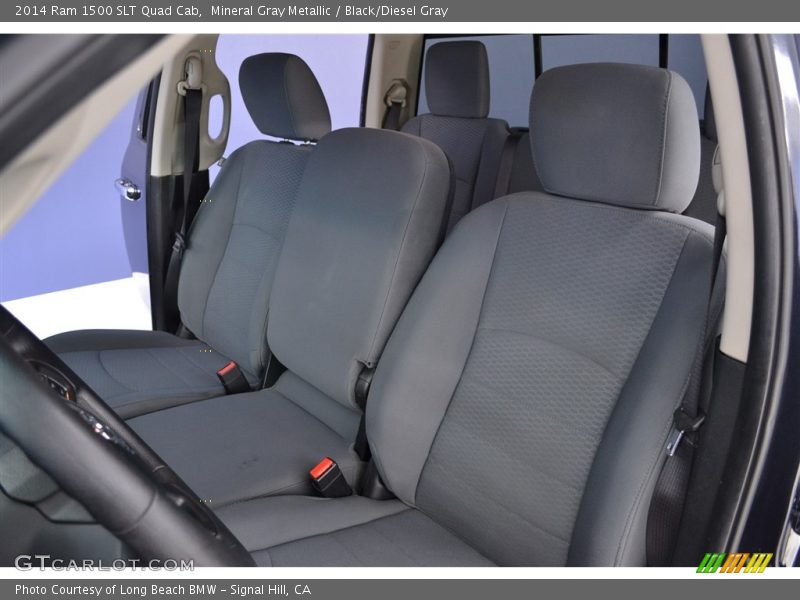 Mineral Gray Metallic / Black/Diesel Gray 2014 Ram 1500 SLT Quad Cab
