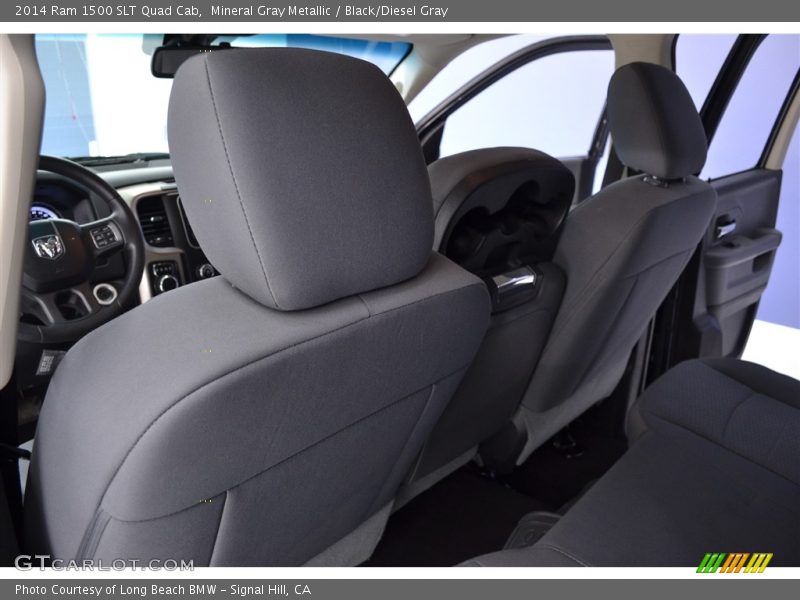 Mineral Gray Metallic / Black/Diesel Gray 2014 Ram 1500 SLT Quad Cab