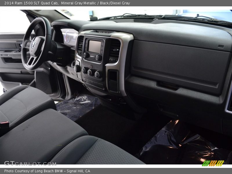 Mineral Gray Metallic / Black/Diesel Gray 2014 Ram 1500 SLT Quad Cab