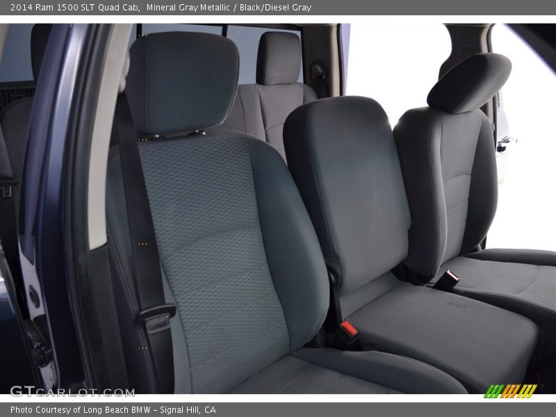 Mineral Gray Metallic / Black/Diesel Gray 2014 Ram 1500 SLT Quad Cab