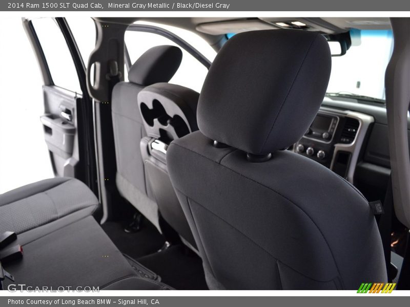 Mineral Gray Metallic / Black/Diesel Gray 2014 Ram 1500 SLT Quad Cab