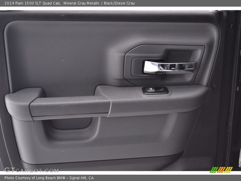 Mineral Gray Metallic / Black/Diesel Gray 2014 Ram 1500 SLT Quad Cab