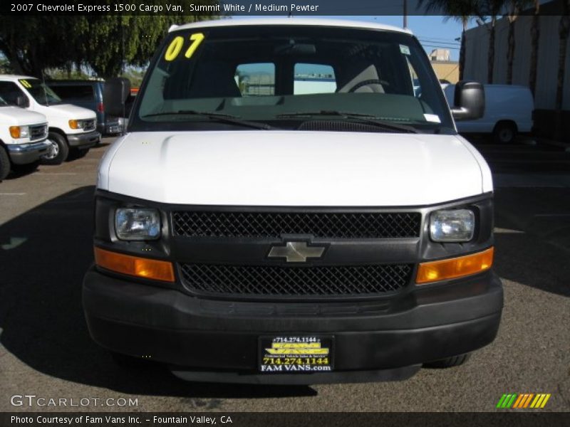 Summit White / Medium Pewter 2007 Chevrolet Express 1500 Cargo Van