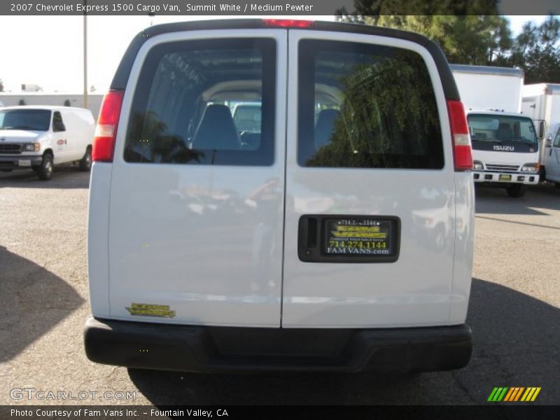 Summit White / Medium Pewter 2007 Chevrolet Express 1500 Cargo Van