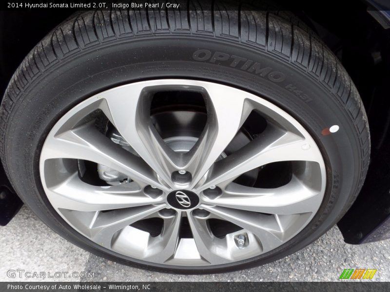 Indigo Blue Pearl / Gray 2014 Hyundai Sonata Limited 2.0T