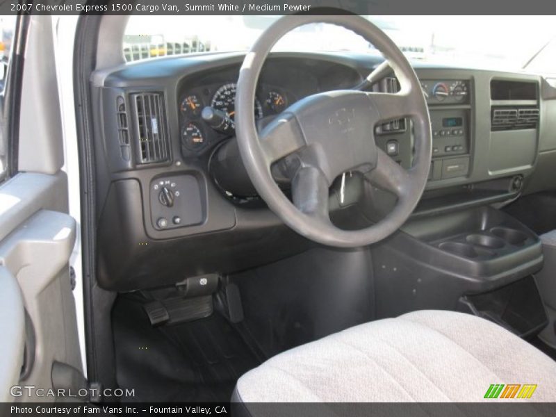 Summit White / Medium Pewter 2007 Chevrolet Express 1500 Cargo Van