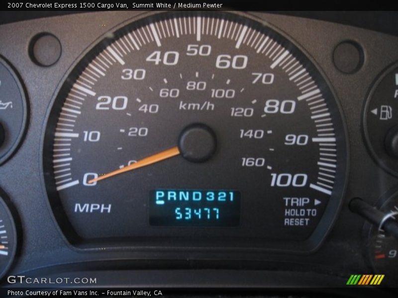 Summit White / Medium Pewter 2007 Chevrolet Express 1500 Cargo Van