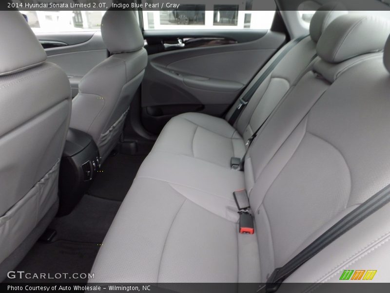 Indigo Blue Pearl / Gray 2014 Hyundai Sonata Limited 2.0T