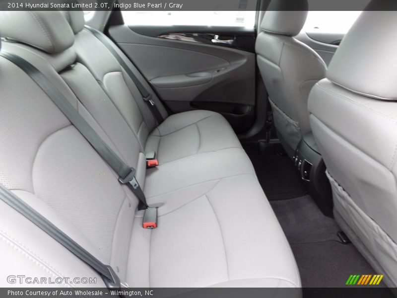 Indigo Blue Pearl / Gray 2014 Hyundai Sonata Limited 2.0T