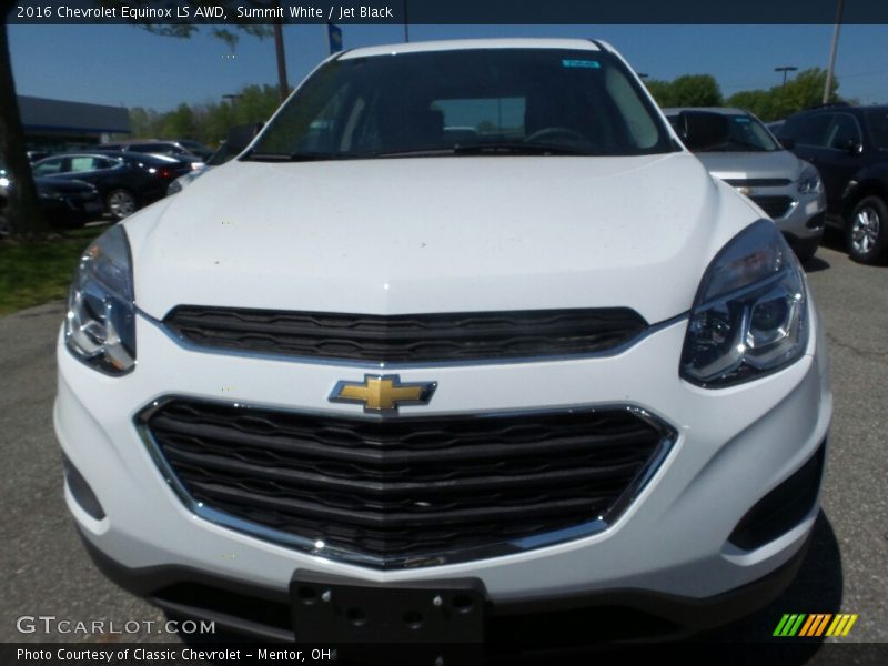 Summit White / Jet Black 2016 Chevrolet Equinox LS AWD