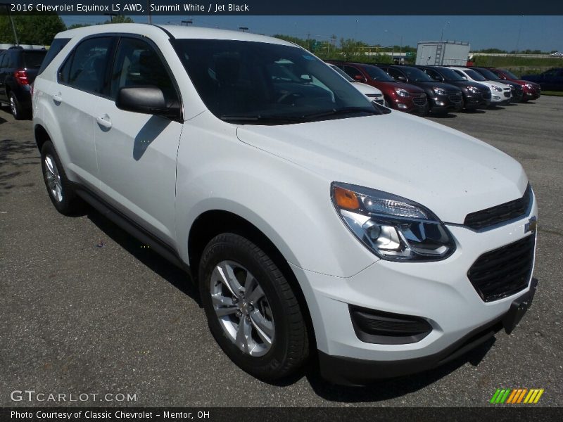 Summit White / Jet Black 2016 Chevrolet Equinox LS AWD