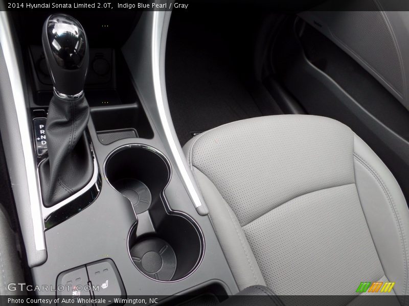 Indigo Blue Pearl / Gray 2014 Hyundai Sonata Limited 2.0T
