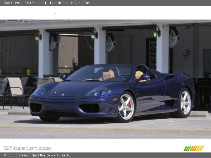 Tour de France Blue / Tan 2003 Ferrari 360 Spider F1