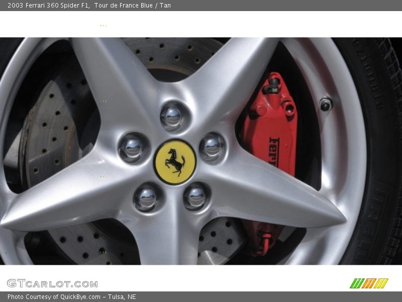 Tour de France Blue / Tan 2003 Ferrari 360 Spider F1