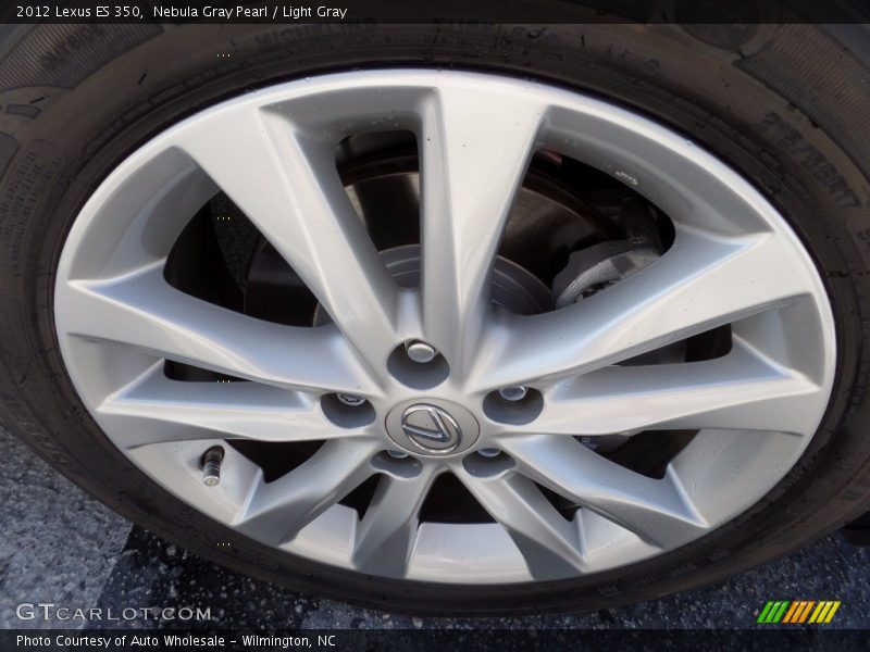 Nebula Gray Pearl / Light Gray 2012 Lexus ES 350