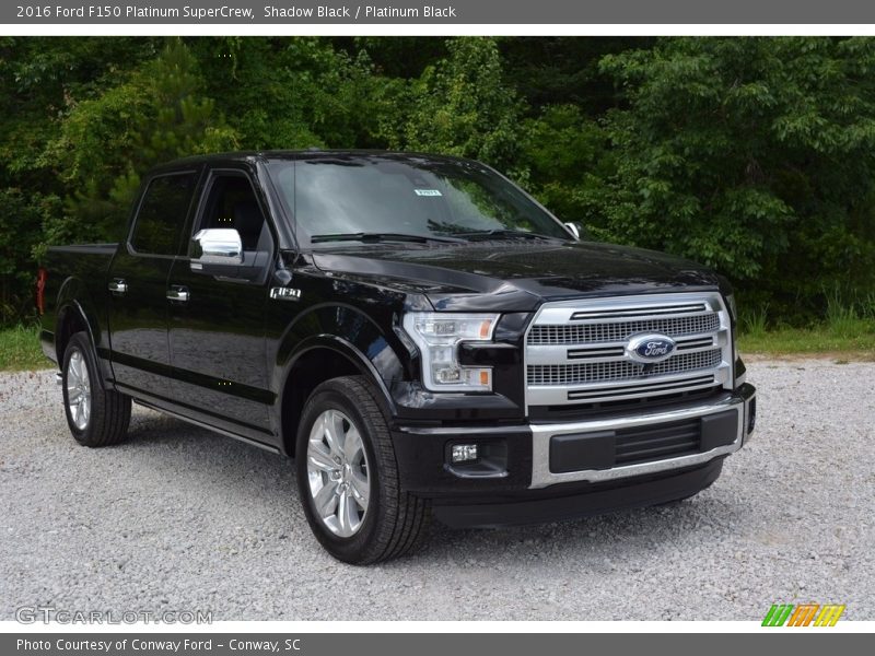 Shadow Black / Platinum Black 2016 Ford F150 Platinum SuperCrew