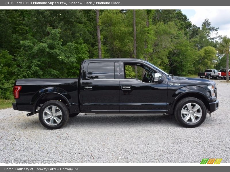 Shadow Black / Platinum Black 2016 Ford F150 Platinum SuperCrew