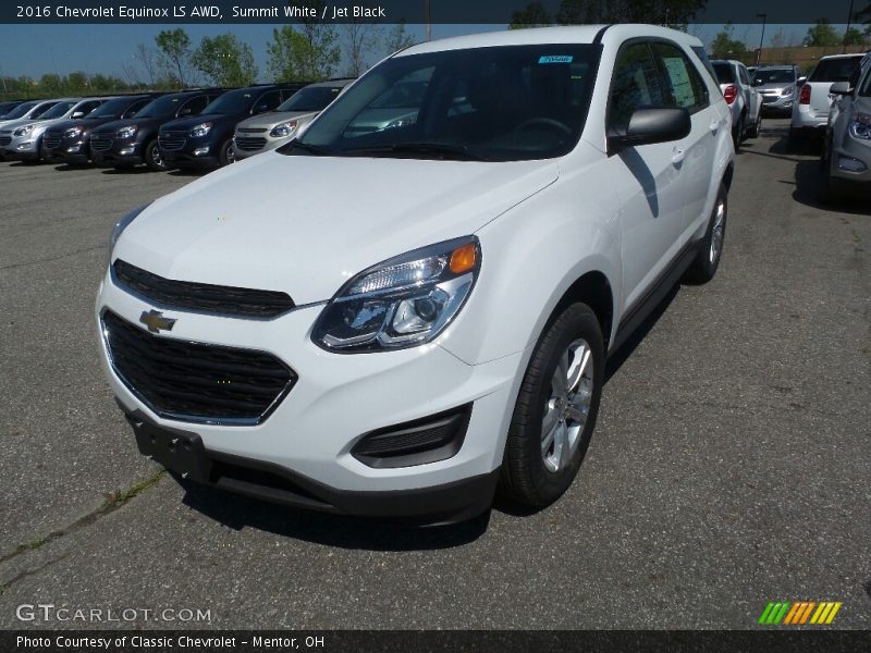 Summit White / Jet Black 2016 Chevrolet Equinox LS AWD