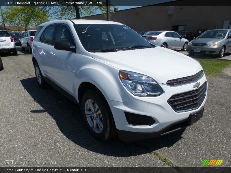 Summit White / Jet Black 2016 Chevrolet Equinox LS AWD