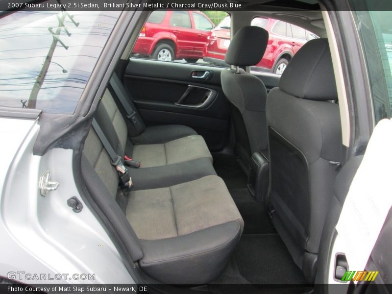 Brilliant Silver Metallic / Charcoal Gray/Dusk Blue 2007 Subaru Legacy 2.5i Sedan
