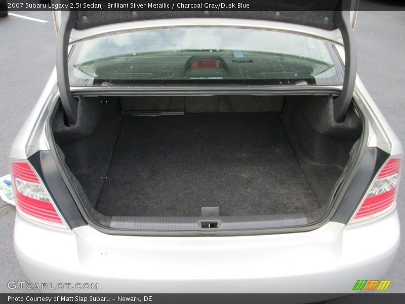 Brilliant Silver Metallic / Charcoal Gray/Dusk Blue 2007 Subaru Legacy 2.5i Sedan