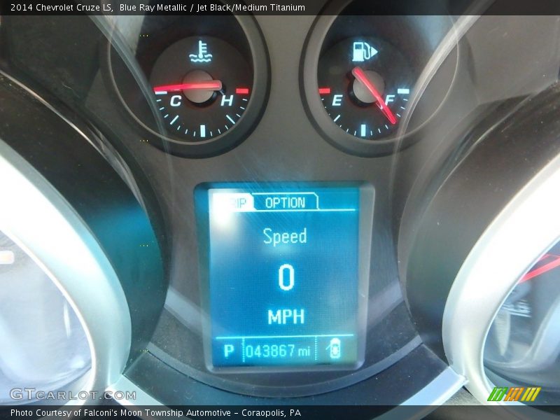 Blue Ray Metallic / Jet Black/Medium Titanium 2014 Chevrolet Cruze LS