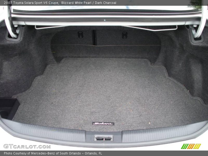 Blizzard White Pearl / Dark Charcoal 2007 Toyota Solara Sport V6 Coupe