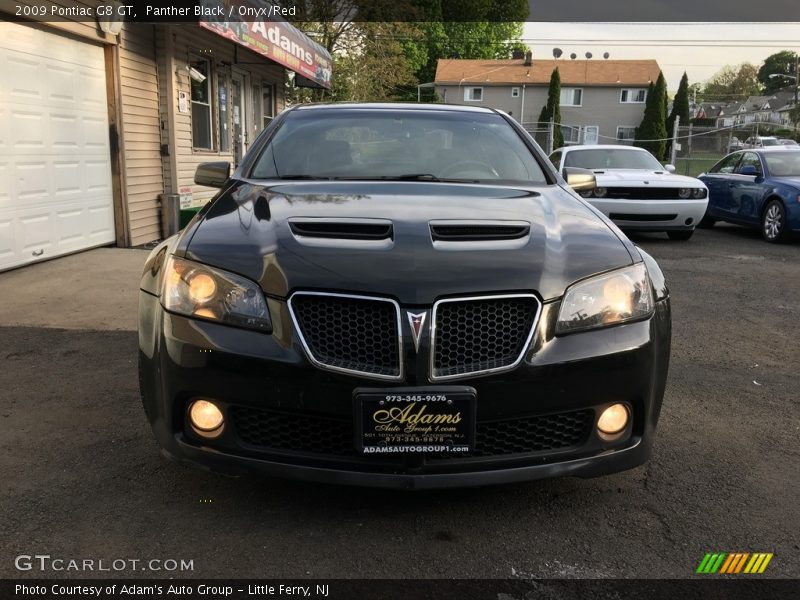 Panther Black / Onyx/Red 2009 Pontiac G8 GT