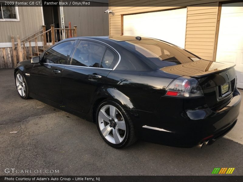 Panther Black / Onyx/Red 2009 Pontiac G8 GT