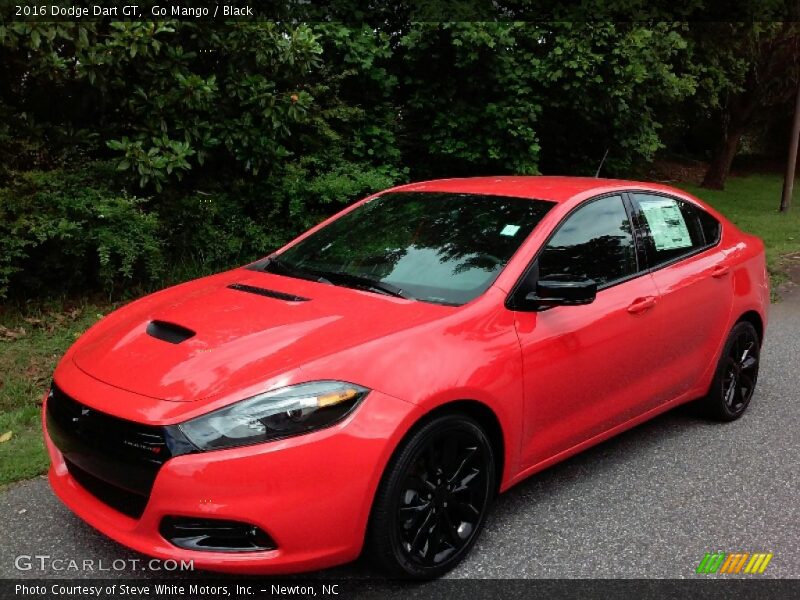 Go Mango / Black 2016 Dodge Dart GT