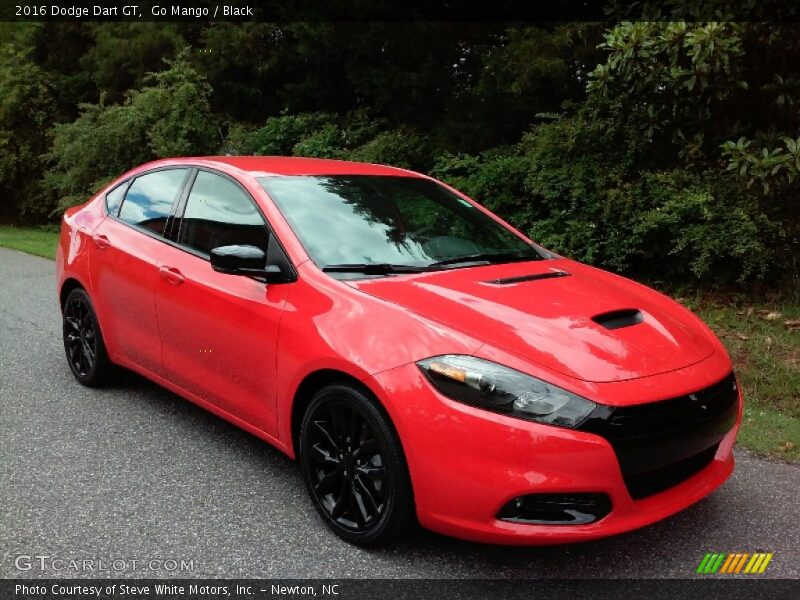 Go Mango / Black 2016 Dodge Dart GT
