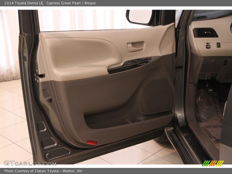 Cypress Green Pearl / Bisque 2014 Toyota Sienna LE