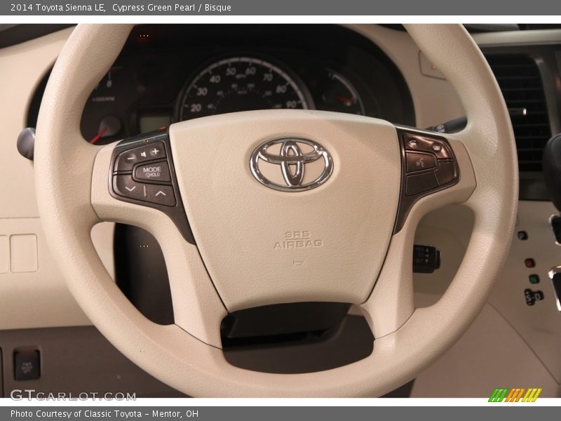 Cypress Green Pearl / Bisque 2014 Toyota Sienna LE