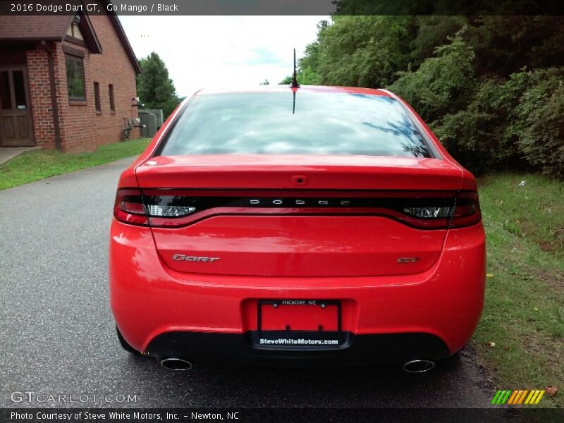 Go Mango / Black 2016 Dodge Dart GT