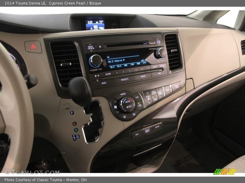 Cypress Green Pearl / Bisque 2014 Toyota Sienna LE