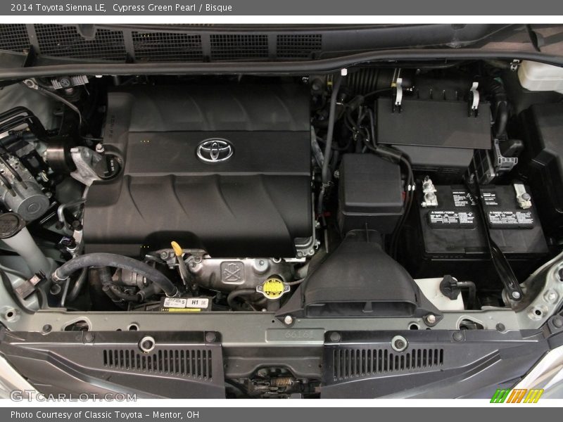 Cypress Green Pearl / Bisque 2014 Toyota Sienna LE