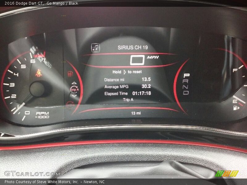 Go Mango / Black 2016 Dodge Dart GT