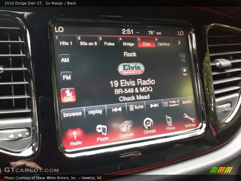 Go Mango / Black 2016 Dodge Dart GT