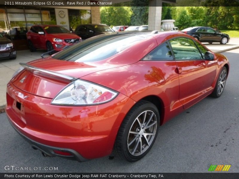 Rave Red / Dark Charcoal 2011 Mitsubishi Eclipse GS Coupe
