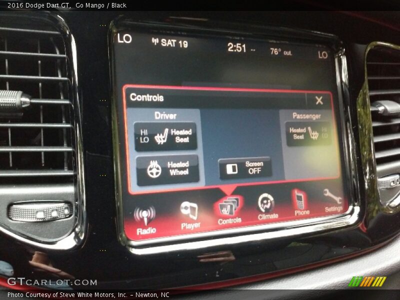 Go Mango / Black 2016 Dodge Dart GT