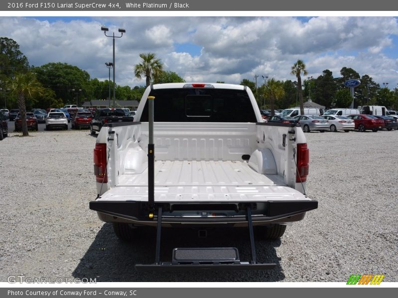 White Platinum / Black 2016 Ford F150 Lariat SuperCrew 4x4