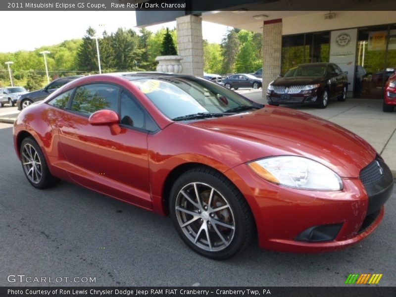 Rave Red / Dark Charcoal 2011 Mitsubishi Eclipse GS Coupe