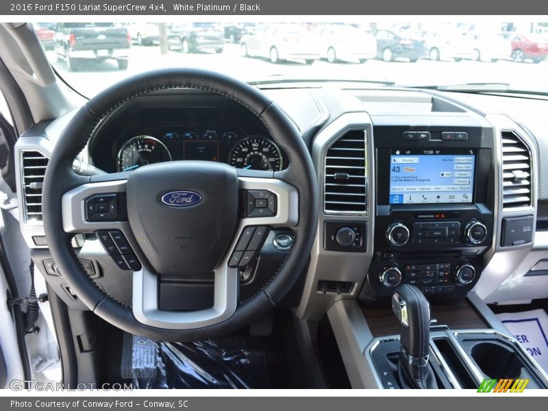 White Platinum / Black 2016 Ford F150 Lariat SuperCrew 4x4