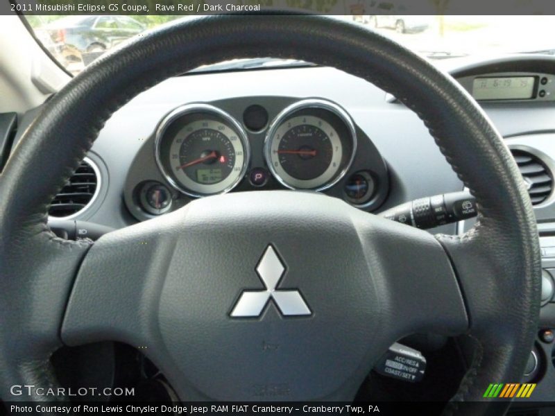Rave Red / Dark Charcoal 2011 Mitsubishi Eclipse GS Coupe