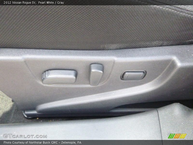 Pearl White / Gray 2012 Nissan Rogue SV