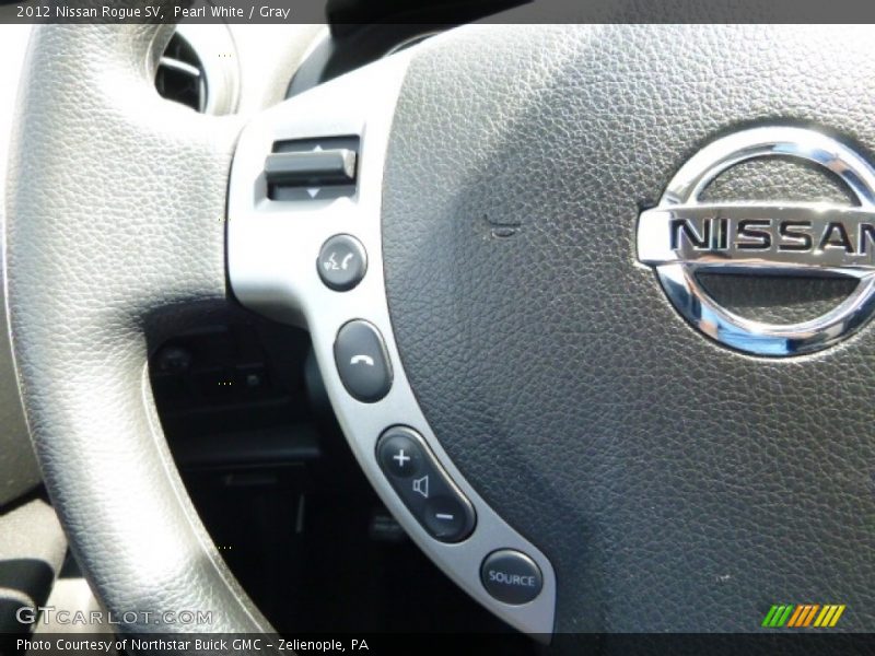 Pearl White / Gray 2012 Nissan Rogue SV