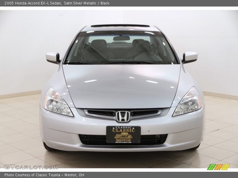 Satin Silver Metallic / Black 2005 Honda Accord EX-L Sedan
