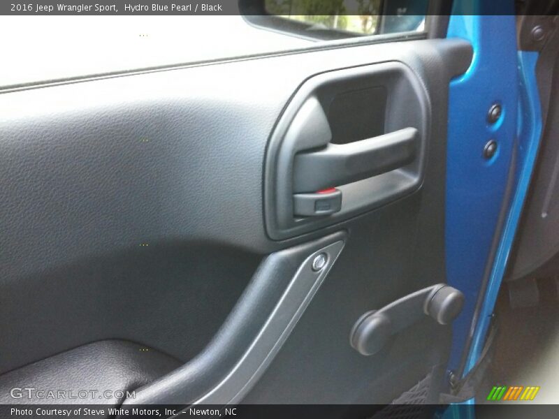 Hydro Blue Pearl / Black 2016 Jeep Wrangler Sport