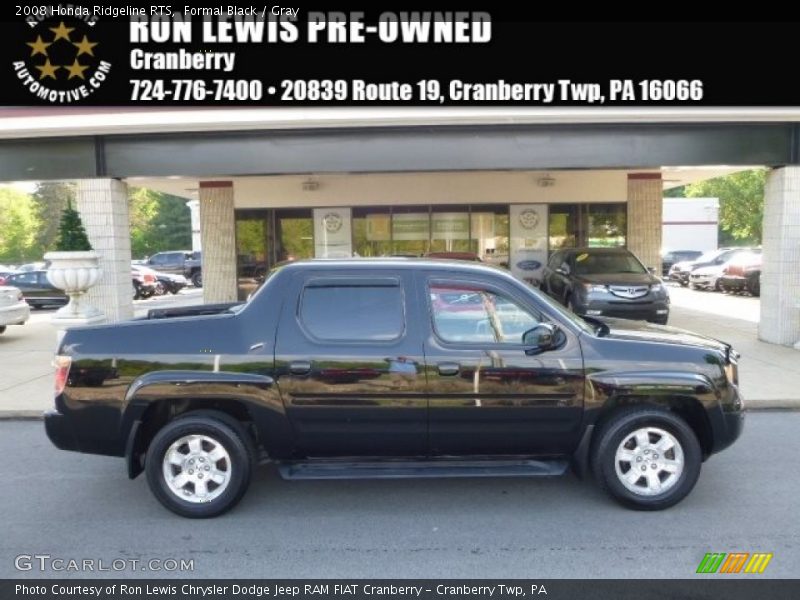 Formal Black / Gray 2008 Honda Ridgeline RTS